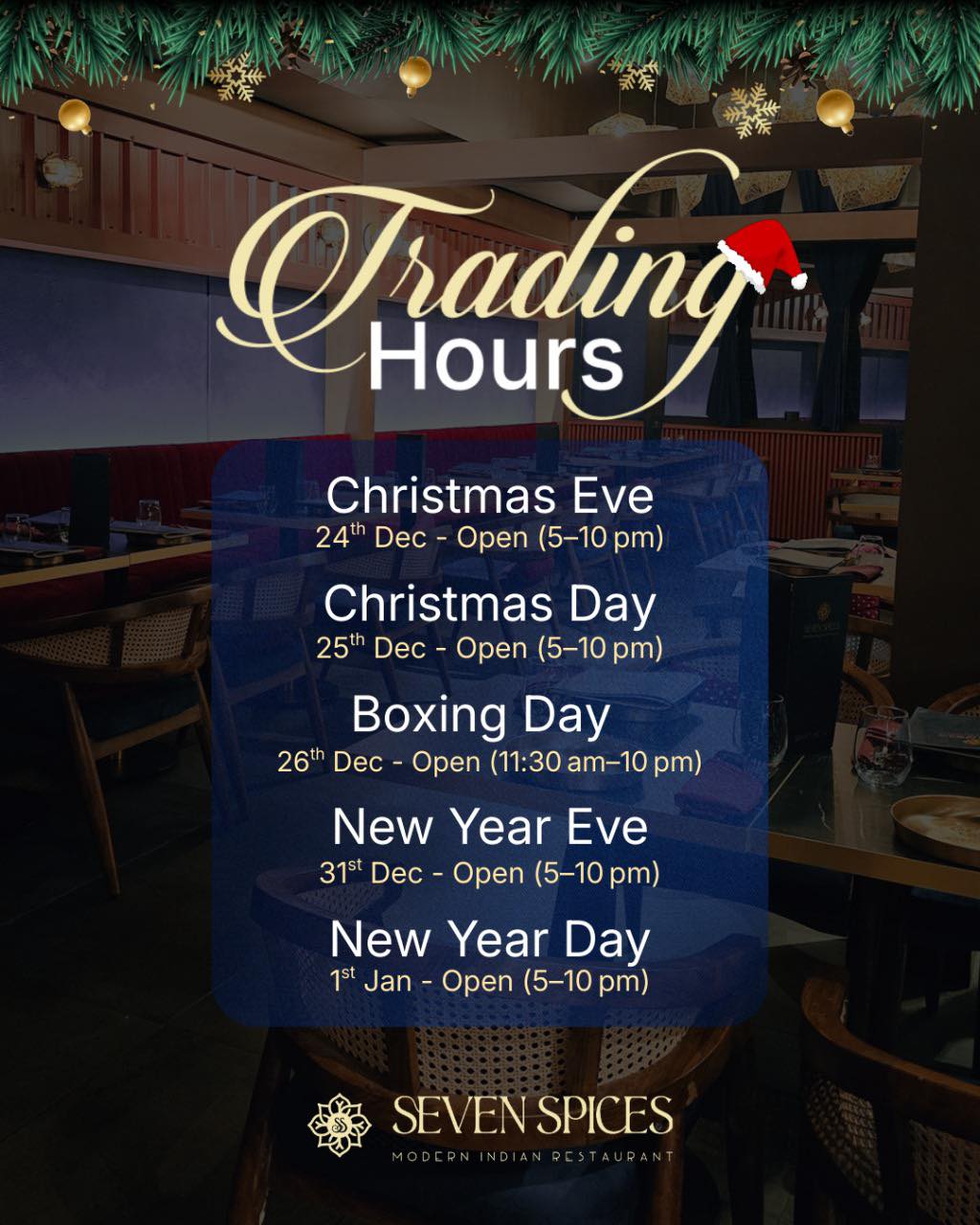 top Christmas Restaurants in Sydney